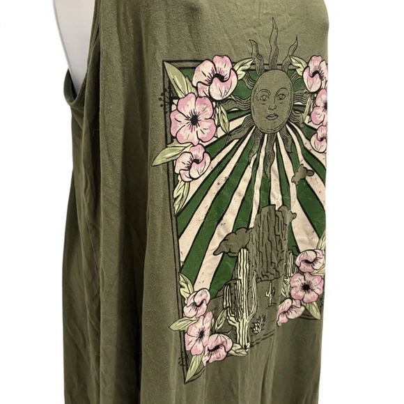 TORRID Soft Cami Mini Sleep Gown Desert Sky Olivine Size 0/L - Picture 5 of 13